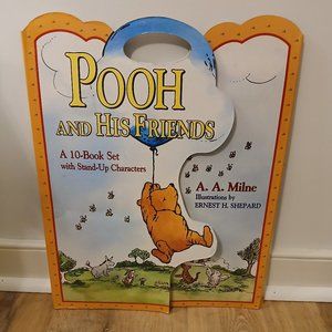 Pooh And His Friends 10 book set with stand up characters
